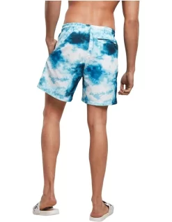 URBAN CLASSICS Pattern Swim Shorts In Blue -Men Clothing Store 974336050 3 1 720x928