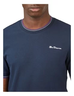 Ben Sherman Pique T-Shirt In Navy 10 Ben Sherman Pique T-Shirt In Navy -Men Clothing Store 974341360 4 720x928