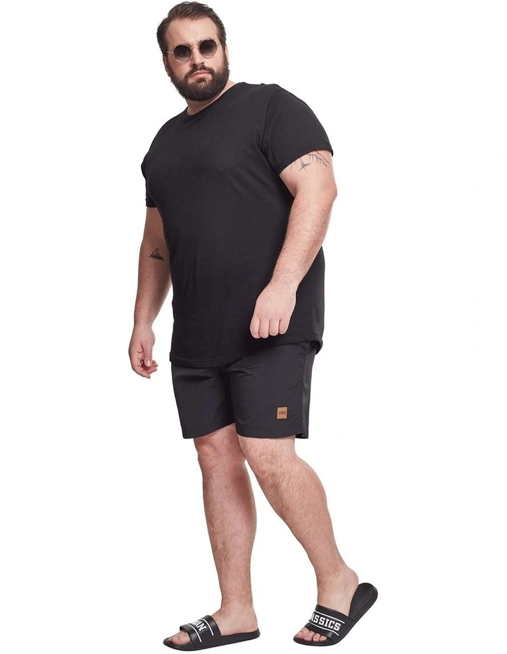 URBAN CLASSICS Block Swim Shorts In Black 3 URBAN CLASSICS Block Swim Shorts In Black