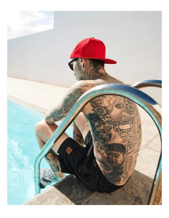 URBAN CLASSICS Block Swim Shorts In Black 8 URBAN CLASSICS Block Swim Shorts In Black - Image 6