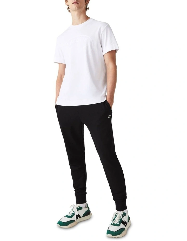 Lacoste Essentials Non Brushed Trackpant In Black 3 Lacoste Essentials Non Brushed Trackpant In Black