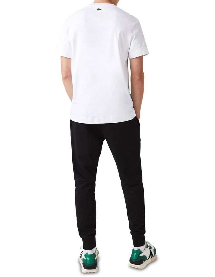Lacoste Essentials Non Brushed Trackpant In Black 4 Lacoste Essentials Non Brushed Trackpant In Black - Image 2