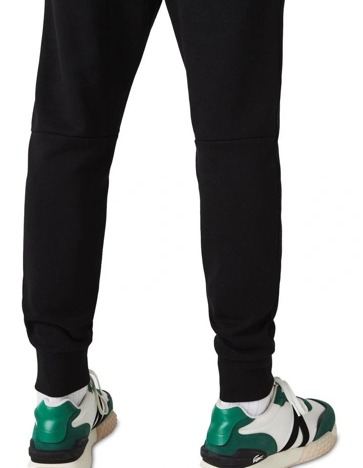 Lacoste Essentials Non Brushed Trackpant In Black 7 Lacoste Essentials Non Brushed Trackpant In Black - Image 5