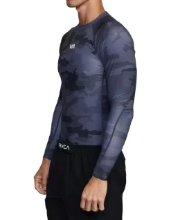 RVCA VA Sport Long Sleeve Rashguard In Black Camo -Men Clothing Store 977646520 3 720x928