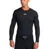 RVCA Sport Long Sleeve Rashguard In Black -Men Clothing Store 977646610 1 720x928