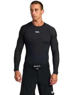 RVCA Sport Long Sleeve Rashguard In Black
