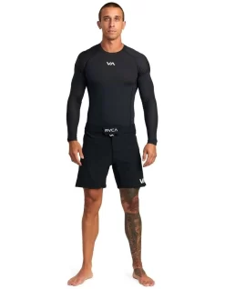 RVCA Sport Long Sleeve Rashguard In Black -Men Clothing Store 977646610 6 720x928