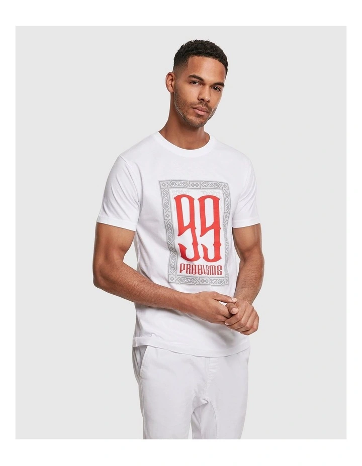 Mister Tee 99 Problems Tee In White 3 Mister Tee 99 Problems Tee In White