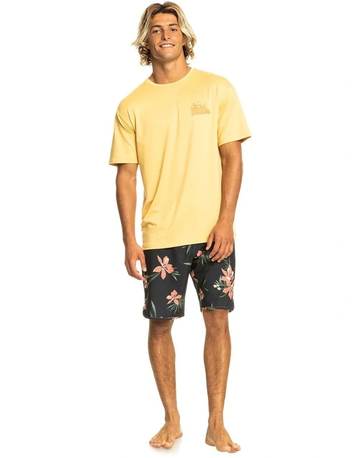 Quiksilver Mix Session Short Sleeve Surf T-Shirt In Yellow 6 Quiksilver Mix Session Short Sleeve Surf T-Shirt In Yellow - Image 4
