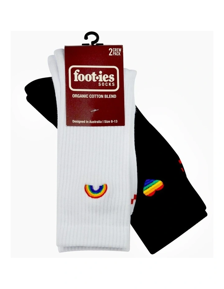 2 Pack Pride Sneaker Crew Socks In Multi 8 2 Pack Pride Sneaker Crew Socks In Multi - Image 6