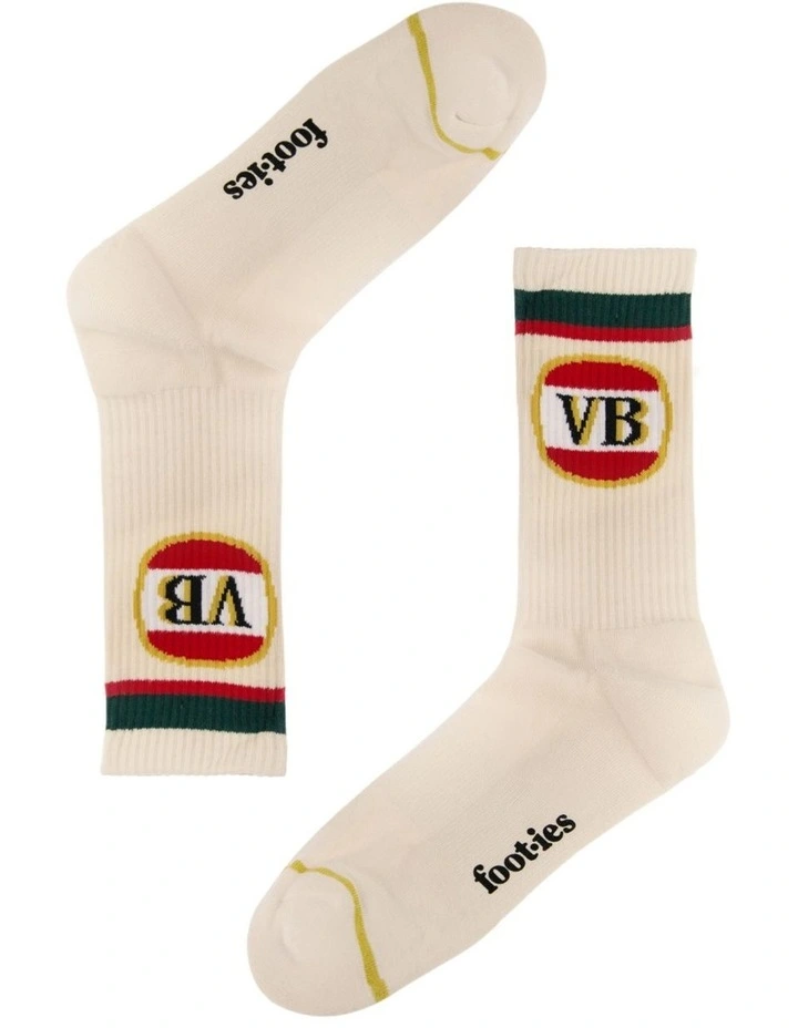 VB Cooler Sneaker Socks In Cream 4 VB Cooler Sneaker Socks In Cream - Image 2