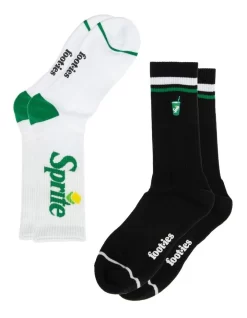 Sprite Bold Logo Sneaker Socks In Multi