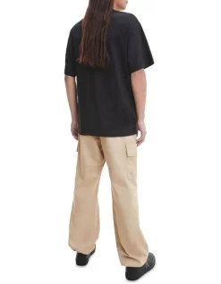 Calvin Klein Jeans Archival Monologo Oversized Tee In Black -Men Clothing Store 978801940 4 720x928