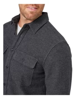 Oliver Long Sleeve Twill Overshirt In Charcoal 10 Oliver Long Sleeve Twill Overshirt In Charcoal -Men Clothing Store 982702090 4 720x928
