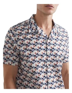 French Connection Geo Camp Collar Classic Fit Shirt -Men Clothing Store 984876310 4 720x928