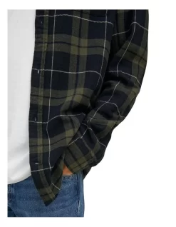 Jack & Jones Classic Long Sleeve Check Shirt In Green -Men Clothing Store 985351960 5 720x928