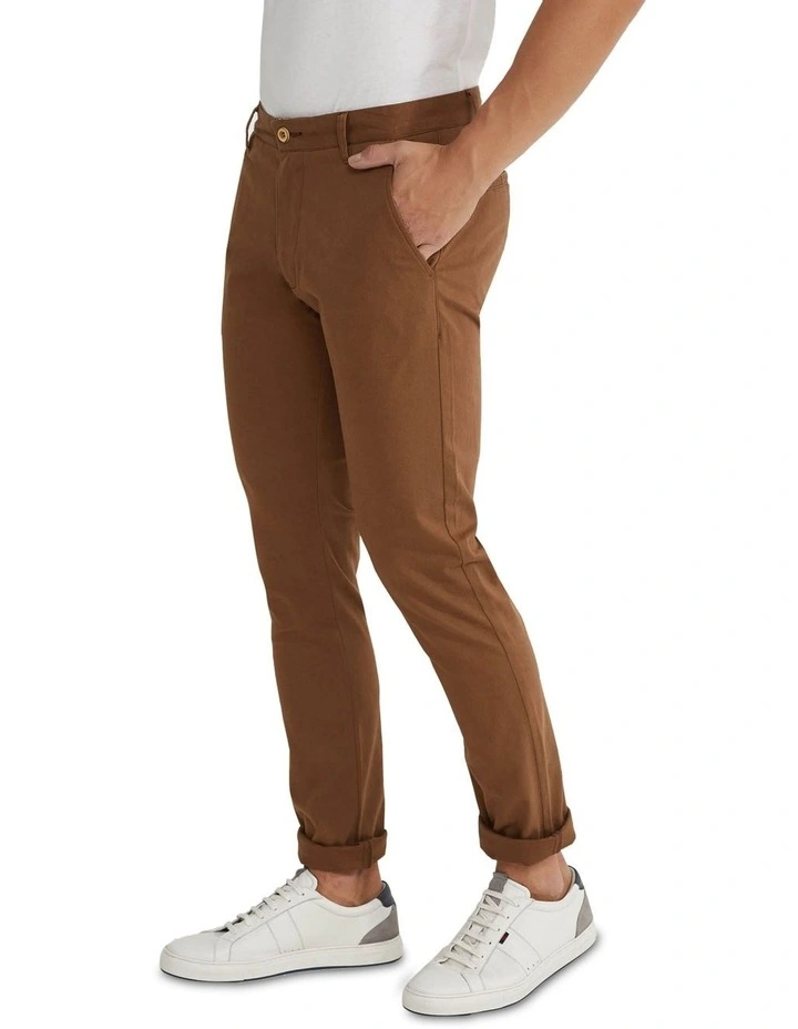 Oxford Stretch Skinny Fit Chinos In Tobacco 4 Oxford Stretch Skinny Fit Chinos In Tobacco - Image 2