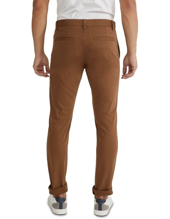 Oxford Stretch Skinny Fit Chinos In Tobacco 5 Oxford Stretch Skinny Fit Chinos In Tobacco - Image 3