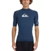 Quiksilver All Time Short Sleeve Rash Vest In Blue -Men Clothing Store 989693650 1 720x928