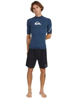 Quiksilver All Time Short Sleeve Rash Vest In Blue 11 Quiksilver All Time Short Sleeve Rash Vest In Blue -Men Clothing Store 989693650 5 720x928