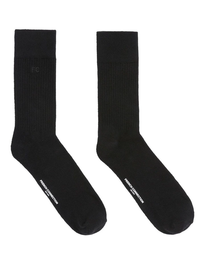 French Connection Fc Fine Ribbed Sock 3 French Connection Fc Fine Ribbed Sock