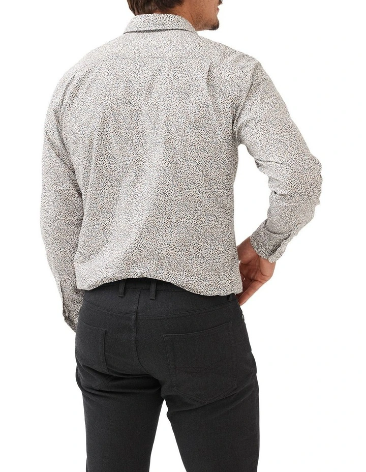 Kimbell Long Sleeve Sports Fit Shirt In Maple 5 Kimbell Long Sleeve Sports Fit Shirt In Maple - Image 3