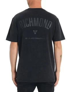 Richmond Relaxed Fit Tee In Black