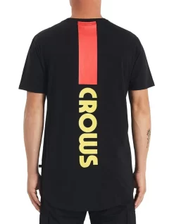 Adelaide Curved Hem Tee In Black